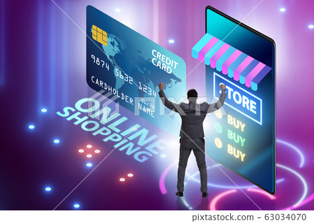 Online shopping concept with smartphone Online shopping concept with smartphone 63034070