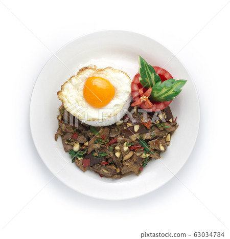 Stewed Pork Leg Stir fried with Thai Basil, Chili 63034784