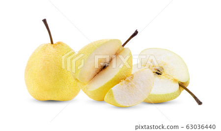 pear fruit isolated on white background pear fruit isolated on white background 63036440