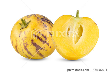 pepino melons on a white 63036801