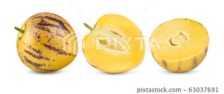 pepino melons on a white pepino melons on a white 63037691