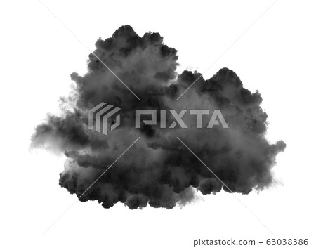 black clouds or smoke isolated on white black clouds or smoke isolated on white 63038386