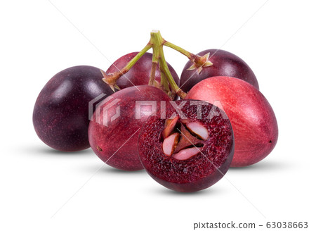 Carunda or Karonda fruits isolated on white 63038663