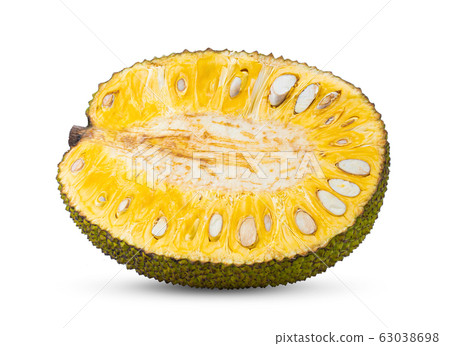 Jackfruit on white background Jackfruit on white background 63038698