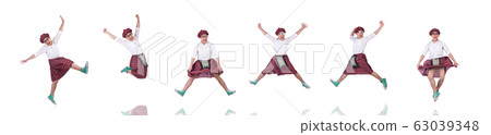 Funny scotsman isolated on the white 63039348