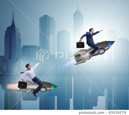 Competition concept with two businessmen 63039579