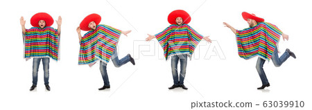 Funny mexican isolated on white 63039910