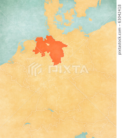 Map of Germany - Lower Saxony 63042418
