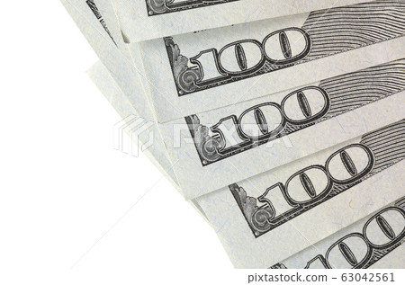 Dollar bills. American money isolated on white Dollar bills. American money isolated on white 63042561