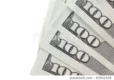 Dollar bills. American money isolated on white Dollar bills. American money isolated on white 63042589