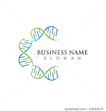 DNA illustration logo vector 63042675