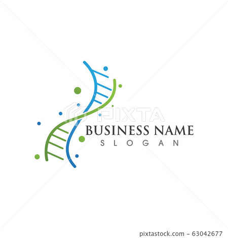 DNA illustration logo vector - Stock Illustration [63042677] - PIXTA