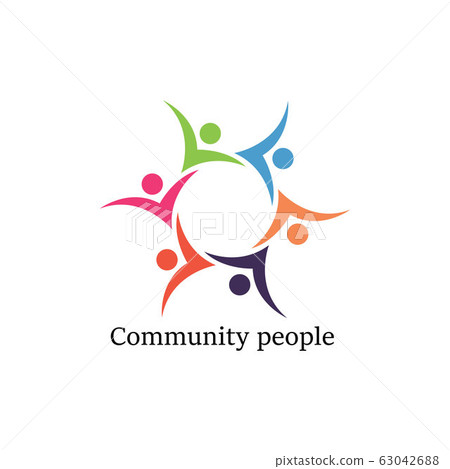 Community, network and social logo design vector - Stock Illustration ...
