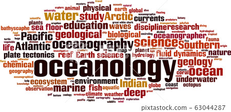 Oceanology word cloud 63044287