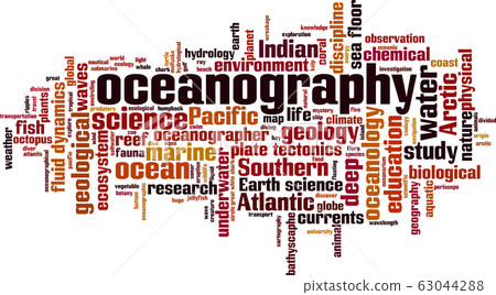 Oceanography word cloud 63044288