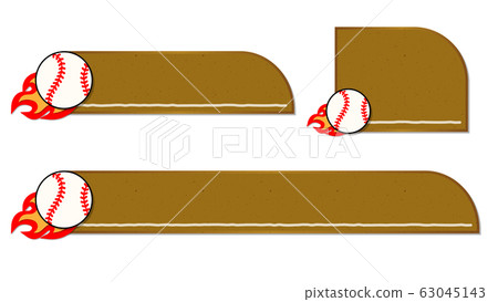 Baseball ball and telop base on soil ground Baseball ball and telop base on soil ground 63045143