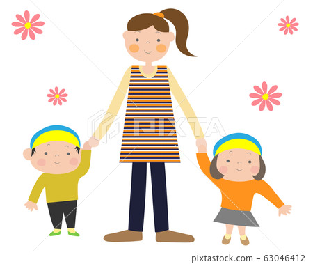 A walk for cute children A walk for cute children 63046412