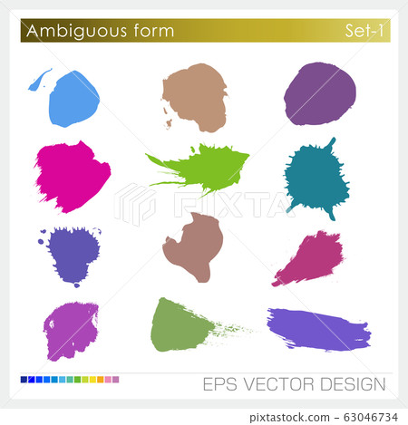 Ambiguous form, splash, brush, brush - Stock Illustration [63046734 ...