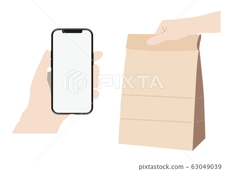 Take out with smartphone Take out with smartphone 63049039