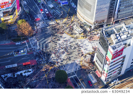 Shibuya scramble intersection 63049234