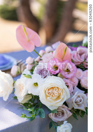 Bouquets of fresh flowers decoration of the Bouquets of fresh flowers decoration of the 63049260