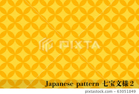 Yellow washi and Japanese pattern: Cloisonne 63051849