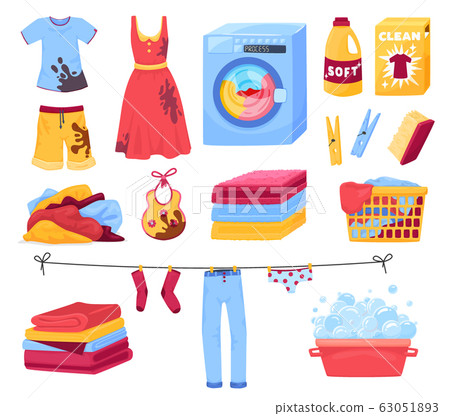 Clothing Wash Icon Set Clothing Wash Icon Set 63051893