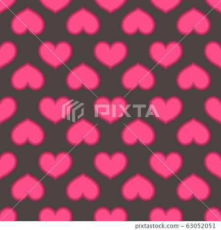 Pink hearts love seamless background pattern,... - Stock Illustration ...