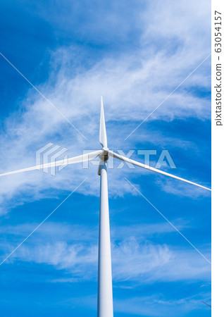 Fukui Awara Yumeguruma Wind Power Generation Windmill March 63054157