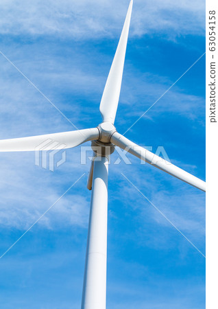 Fukui Awara Yumeguruma Wind Power Generation Windmill March 63054158