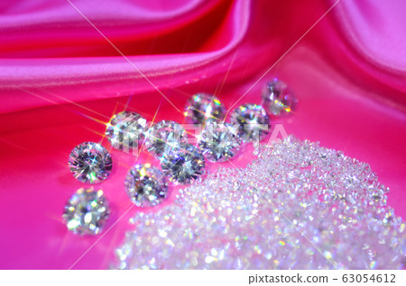 Satin and cubic zirconia shine 63054612