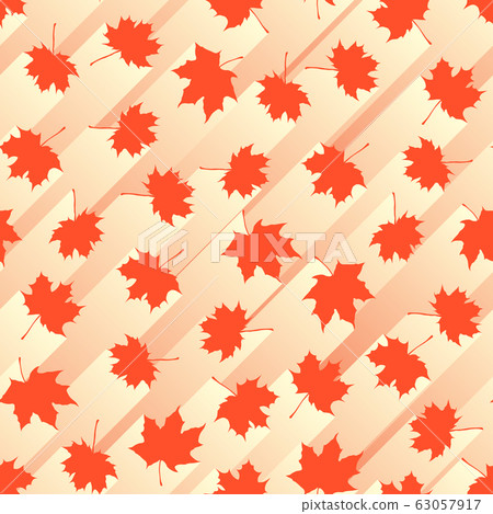 Seamless abstract background with red maple leaves on white. Seamless abstract background with red maple leaves on white. 63057917