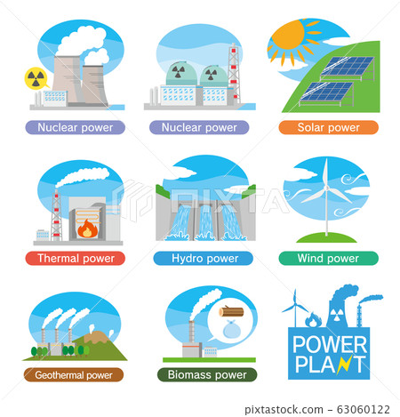 Power plants, power generation, electrical equipment, facilities, buildings, sets 63060122