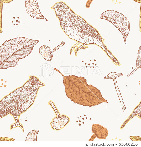 Autumn seamless pattern vector. 63060210