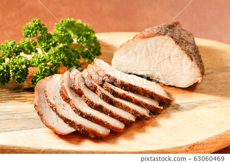 Handmade pork pastrami 63060469