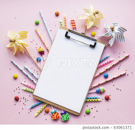 Clipboard and decoratons Clipboard and decoratons 63061371