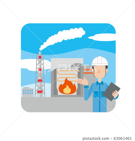 Thermal power, thermal power, electric power, energy, power plants, workers, men Thermal power, thermal power, electric power, energy, power plants, workers, men 63061461