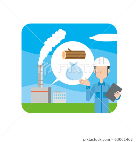 生物質能發電電力電顆粒發電廠工人人 生物質能發電電力電顆粒發電廠工人人 63061462