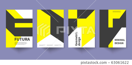 minimal cover yellow template 63061622