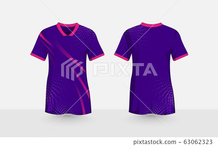Purple and pink, Abstract halftone pattern layout e-sport t-shirt design template Purple and pink, Abstract halftone pattern layout e-sport t-shirt design template 63062323