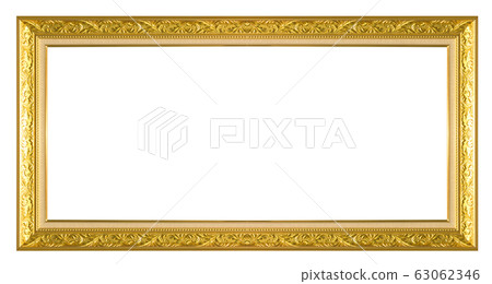 Gold Old picture frame Gold Old picture frame 63062346