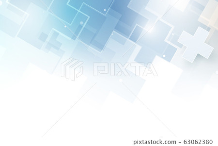 Abstract geometric medical cross shape medicine and science concept background 63062380