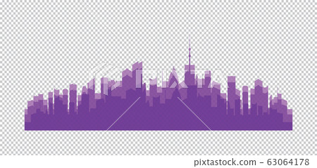 Illustration of city buildings silhouettes and colors, vector illustration. Flat design Illustration of city buildings silhouettes and colors, vector illustration. Flat design 63064178