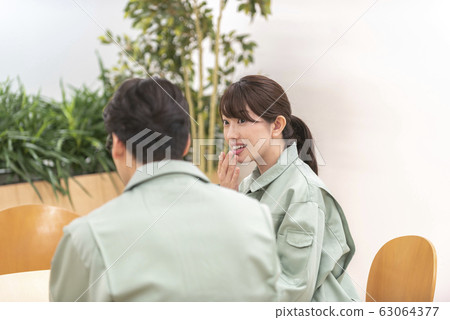 Engineer break, discourse, chat, conversation 63064377