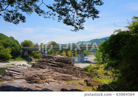 秩父，長ator，荒川，大花橋，乘船遊覽，內河遊覽，下降線，漂流 63064564