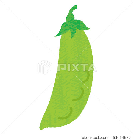 Hand-painted cute peas 63064682