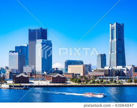 Yokohama Bay Area and Mt. Fuji 63064847