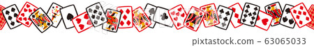 Playing card line (endless endless) - Stock Illustration [63065033] - PIXTA