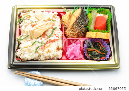 Bamboo shoot rice lunch 63067055