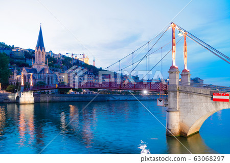 Lyon, France in a beautiful summer day 63068297